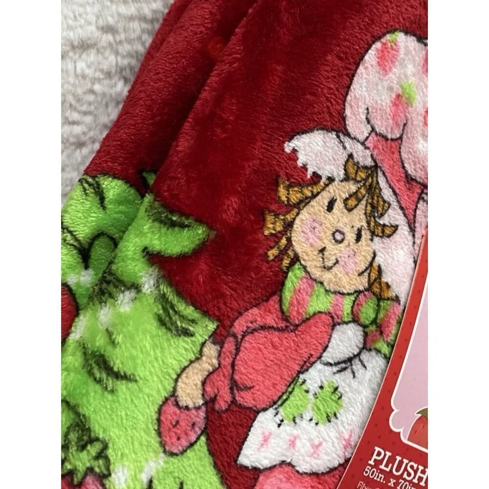 Strawberry Shortcake Custard Christmas Tree Throw‎ Blanket 50